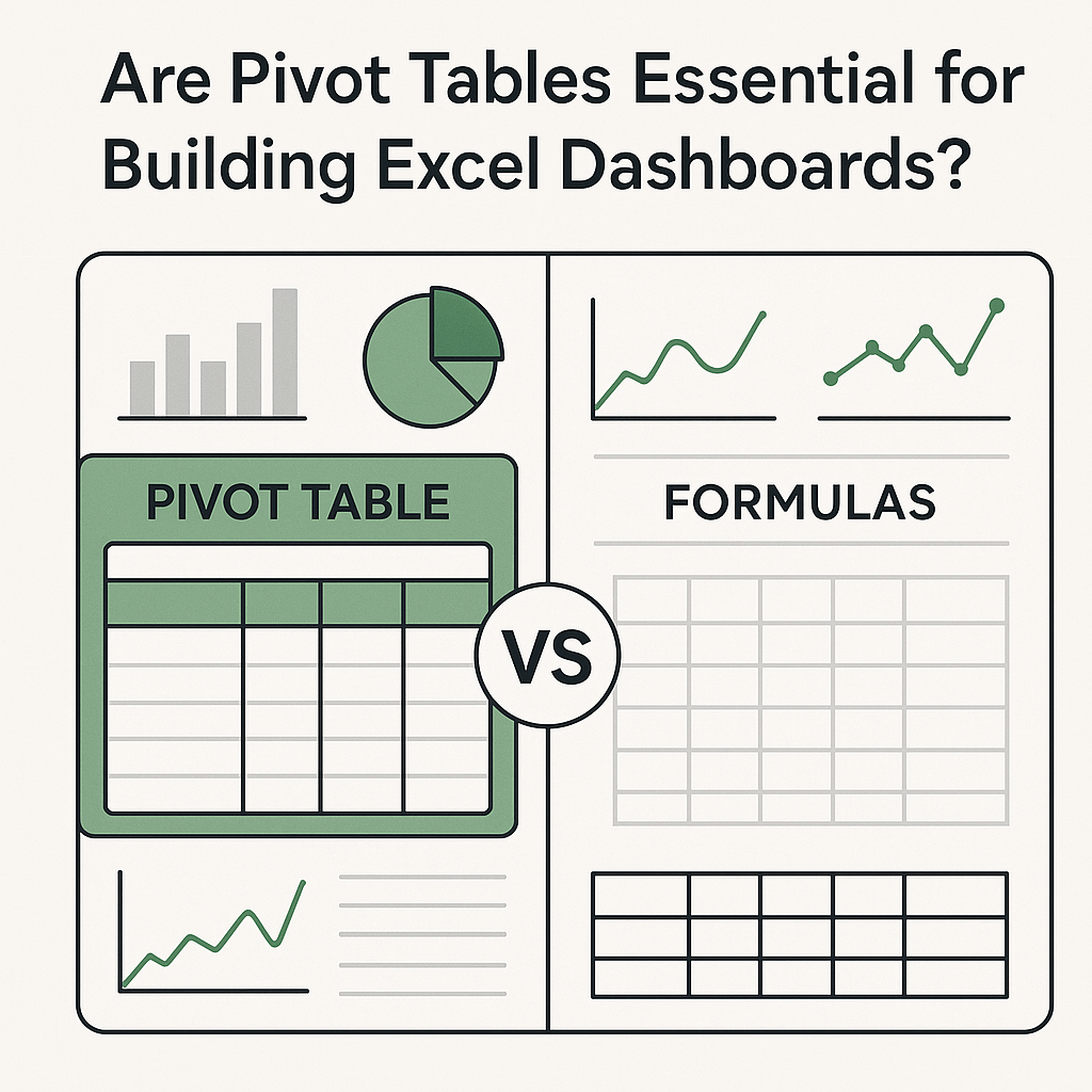 Are Pivot Tables Essential for Building Excel&nbsp;Dashboards?