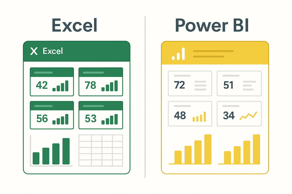 Excel vs Power BI: When to Use Each Tool for Dashboards, KPIs, and Business&nbsp;Reporting