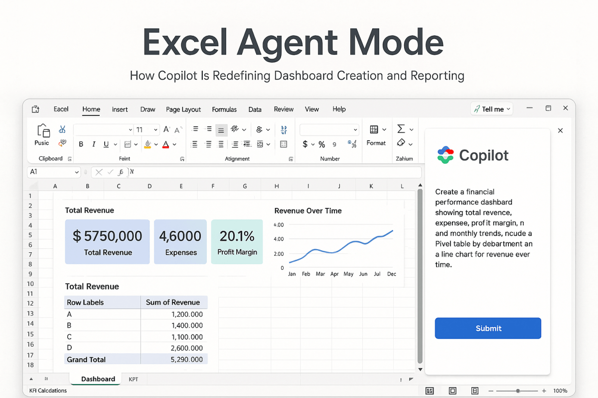 Excel Agent Mode: How Copilot Is Redefining Dashboard Creation and&nbsp;Reporting