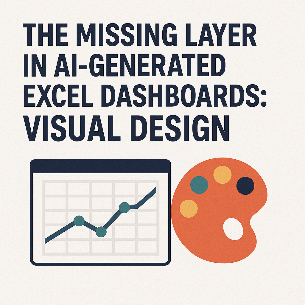 The Missing Layer in AI-Generated Excel Dashboards: Visual&nbsp;Design
