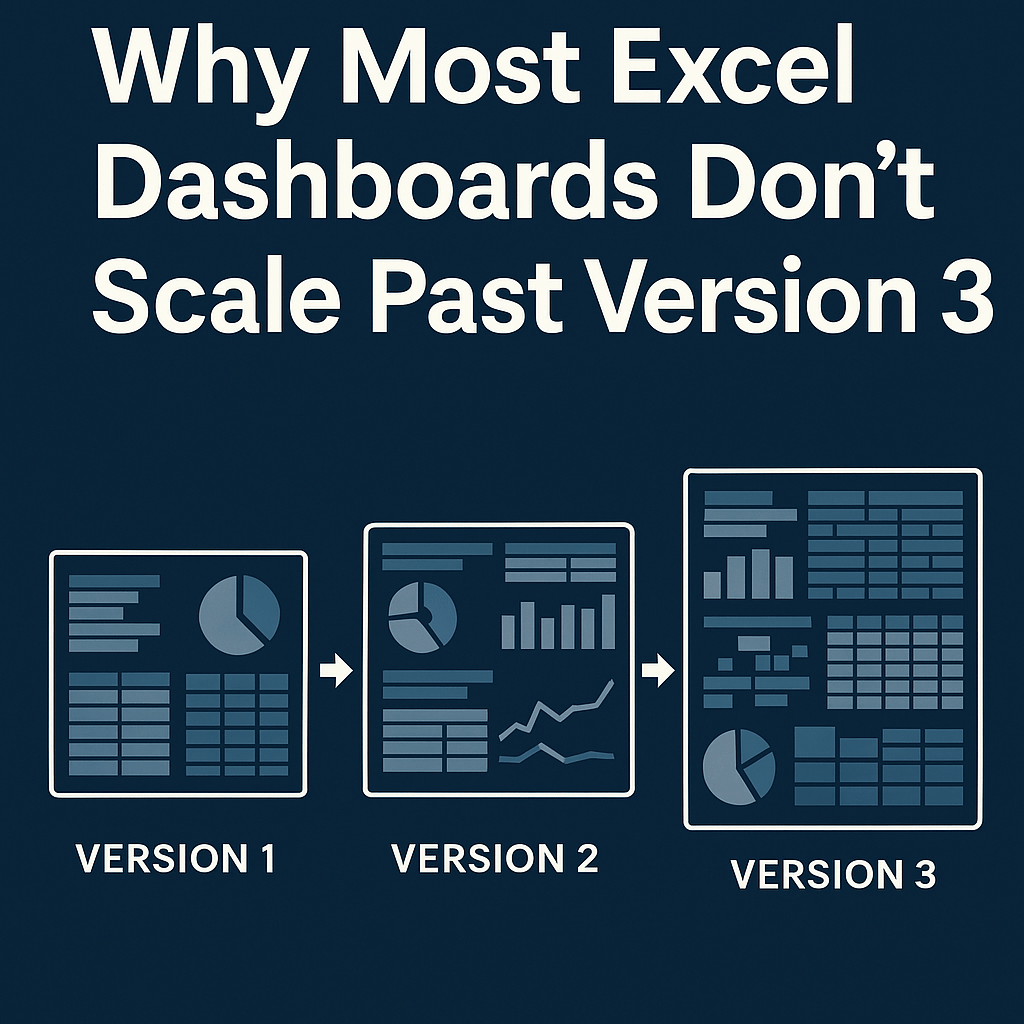 Why Most Excel Dashboards Don’t Scale Past Version&nbsp;3
